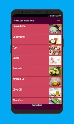 Hair Loss Treatment for Fast Hair Growth android App screenshot 0