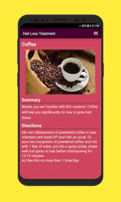 Hair Loss Treatment for Fast Hair Growth android App screenshot 3
